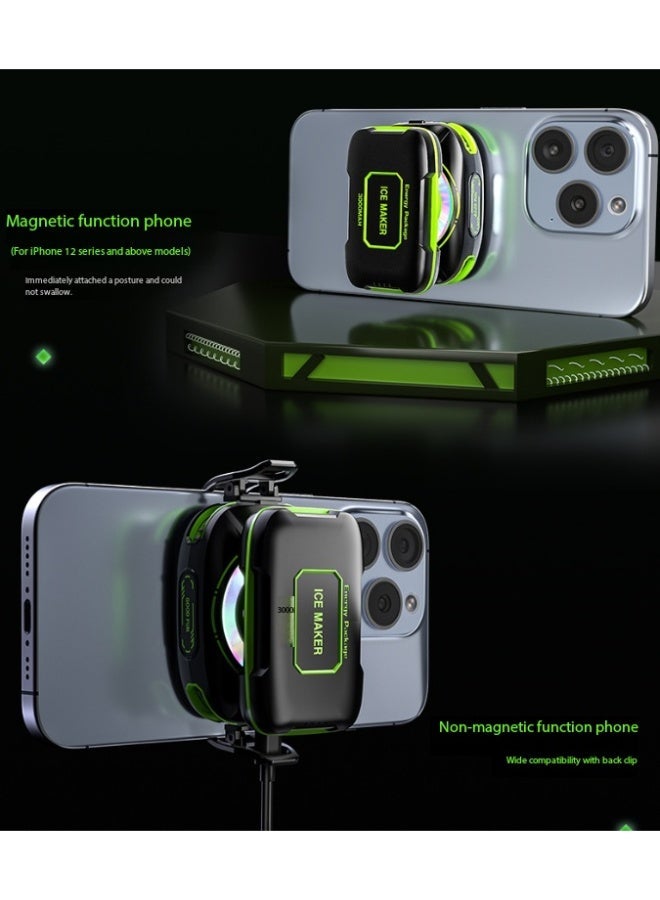 Ice JS85 Ice Black Edition | External Charging, AI Three-Level Temperature Control, Magnetic Back Clip 2-in-1 Semiconductor Cooler - Image 3